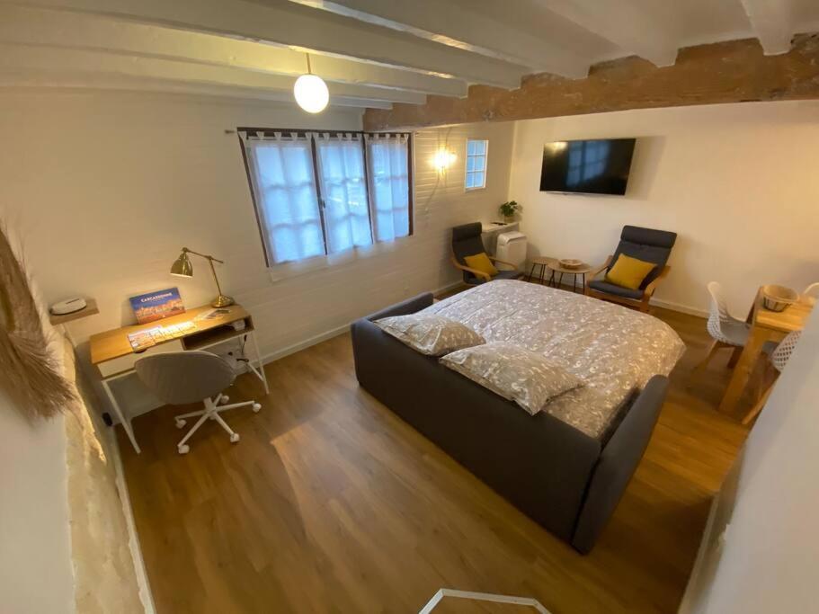 Charmant Appartement - Proche Chateau Cite Каркассонн Екстер'єр фото